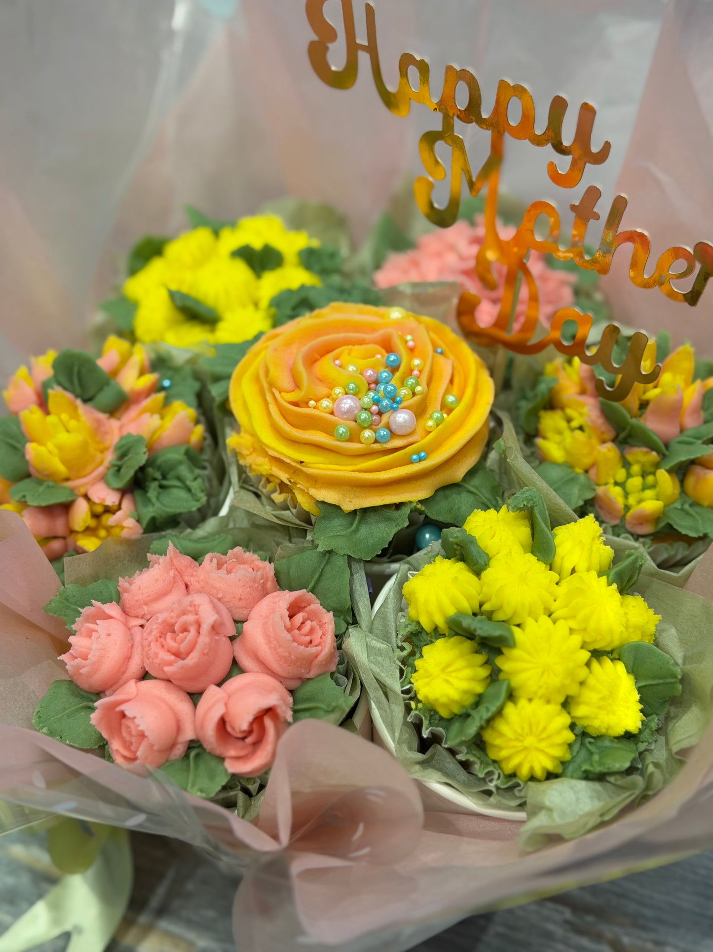 Mother's Day 7 cupcake bouquet